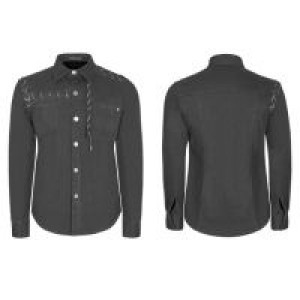  Punk Long-sleeved Shirt Punk Rave WY-939CCM/BK -  