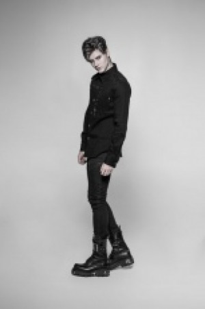  Punk Long-sleeved Shirt Punk Rave WY-939CCM/BK -  
