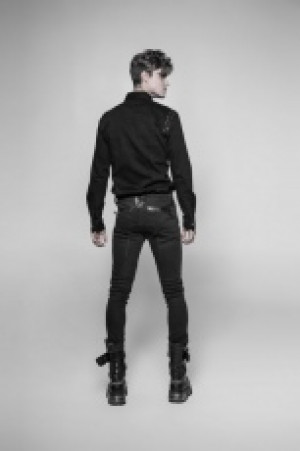  Punk Long-sleeved Shirt Punk Rave WY-939CCM/BK -  