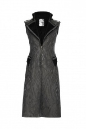     Punk Pattern Long Vest /   /   -  1