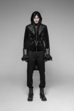  Gothic Dress with Swallow Tail Coat Punk Rave WY-947LCM/BK-SI -  