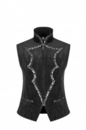     " " Gothic Bat Collar Dress Vest /   -  1