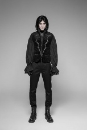     " " Gothic Bat Collar Dress Vest /   -  4