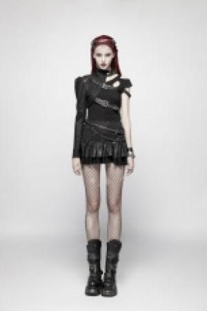  Punk One-arm Short Coat Punk Rave WY-952XDF/BK -  