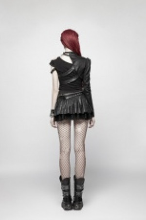  Punk One-arm Short Coat Punk Rave WY-952XDF/BK -  