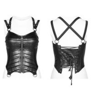  Punk Short Corset Punk Rave WY-955SYF/BK -  
