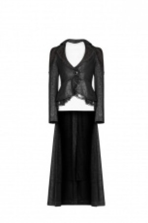  Gothic Dark Coat Punk Rave WY-957XCF/BK -  