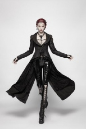  Gothic Dark Coat Punk Rave WY-957XCF/BK -  