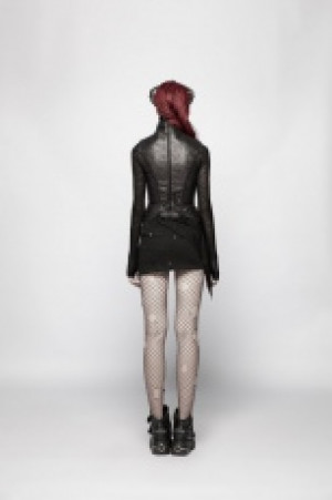  Steampunk Vintage Floral Vest Punk Rave WY-960MJF/BK -  