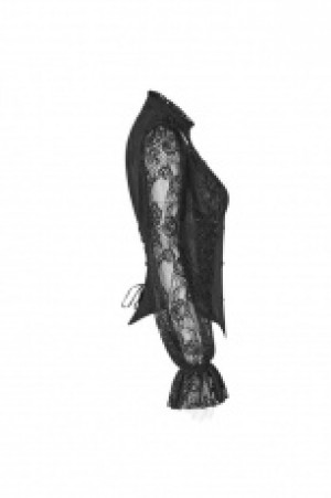  Gorgeous Gothic Lace Shirt Punk Rave WY-969CCF/BK -  