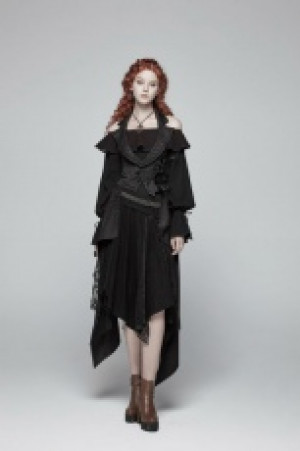  Gothic Detachable Vest Punk Rave WY-970MJF/BK -  