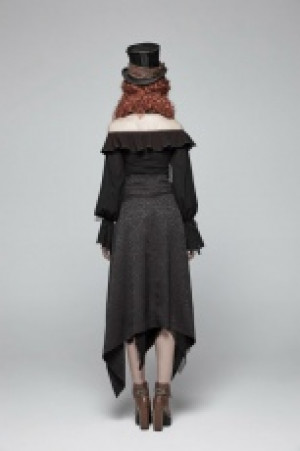  Gothic Detachable Vest Punk Rave WY-970MJF/BK -  