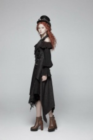  Gothic Detachable Vest Punk Rave WY-970MJF/BK -  