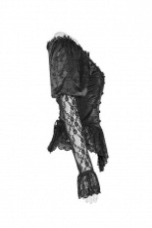  Gothic Lantern Sleeve Shirt Punk Rave WY-972CCF/BK -  