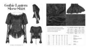  Gothic Lantern Sleeve Shirt Punk Rave WY-972CCF/BK -  