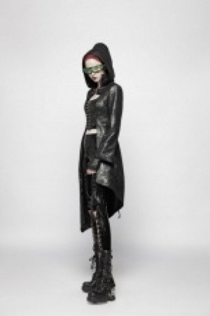  Punk Asymmetric Hem Jacket /   -  5