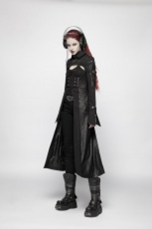  Punk Futuristic Long Coat Punk Rave WY-981XCF/BK -  