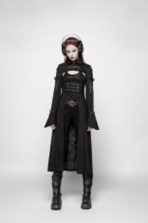  Punk Futuristic Long Coat Punk Rave WY-981XCF/BK -  