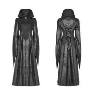  Gothic judge Long coat Punk Rave WY-984LCF/BK -  