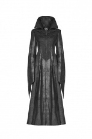  Gothic judge Long coat Punk Rave WY-984LCF/BK -  