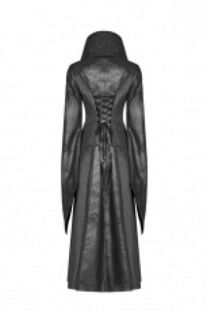  Gothic judge Long coat Punk Rave WY-984LCF/BK -  