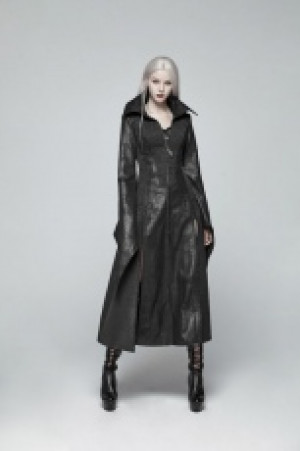  Gothic judge Long coat Punk Rave WY-984LCF/BK -  