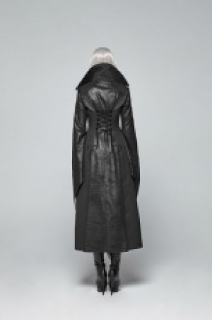  Gothic judge Long coat Punk Rave WY-984LCF/BK -  