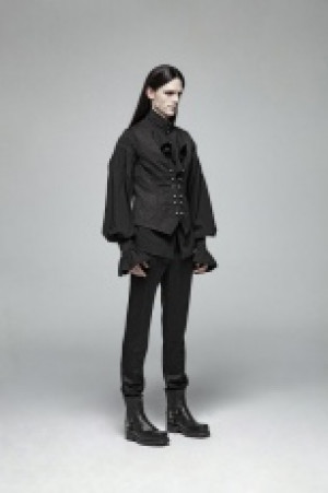 Gorgeous Gothic Jacquard Vest Punk Rave WY-989MJM/BK -  