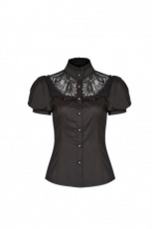  Steampunk Puff Sleeve Shirt Punk Rave WY-988CDF/BK -  