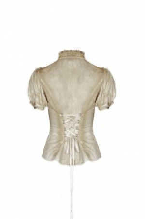 Steampunk Puff Sleeve Shirt -  2