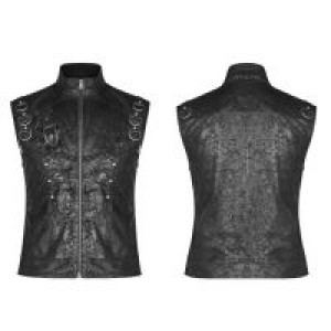  Punk Sleeveless Vest Punk Rave WY-990MJM/BK -  