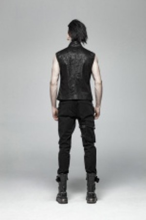  Punk Sleeveless Vest Punk Rave WY-990MJM/BK -  