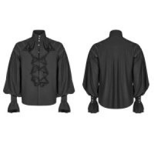  Victoria Loose Long Sleeve Shirt Punk Rave WY-991CCM/BK -  