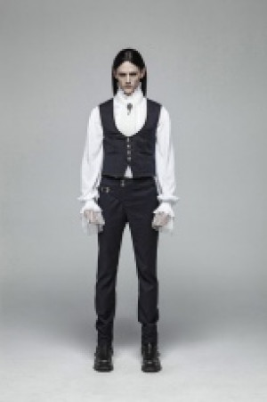  Gentleman Punk Simple Vest Punk Rave WY-992MJM/BL -  