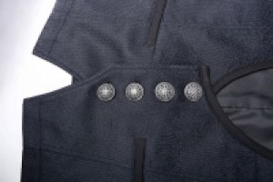  Gentleman Punk Simple Vest Punk Rave WY-992MJM/BL -  