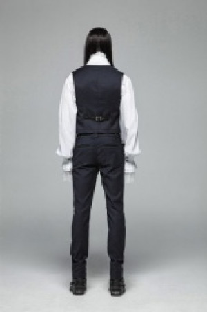  Gentleman Punk Simple Vest Punk Rave WY-992MJM/BL -  