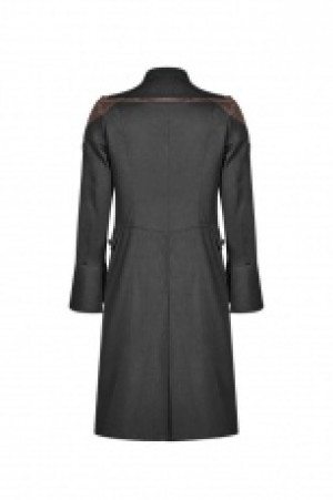  Steampunk Mid-length Coat Punk Rave WY-997XCM/BK-CO -  