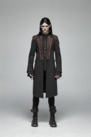  Steampunk Mid-length Coat Punk Rave WY-997XCM/BK-CO -  
