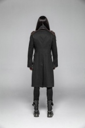  Steampunk Mid-length Coat Punk Rave WY-997XCM/BK-CO -  