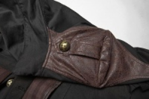  Steampunk Mid-length Coat Punk Rave WY-997XCM/BK-CO -  