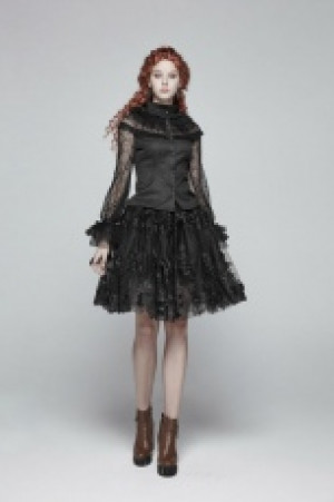  Steampunk Lace Shirt Punk Rave WY-998CCF/BK -  