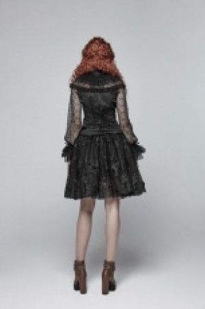  Steampunk Lace Shirt Punk Rave WY-998CCF/BK -  