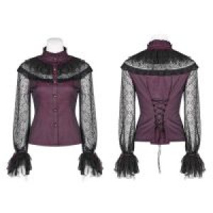  Steampunk Lace Shirt Punk Rave WY-998CCF/RD -  