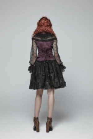  Steampunk Lace Shirt Punk Rave WY-998CCF/RD -  