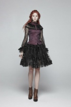  Steampunk Lace Shirt Punk Rave WY-998CCF/RD -  