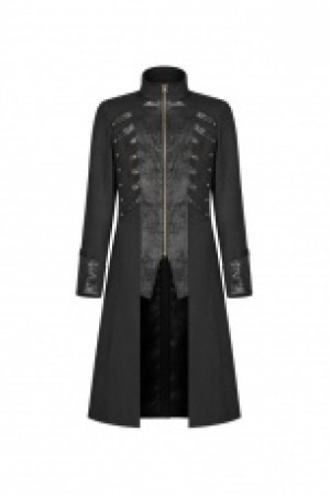  Steampunk Mid-length Coat Punk Rave WY-1000LCM/BK -  