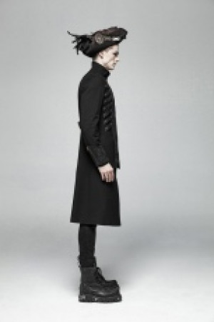  Steampunk Mid-length Coat Punk Rave WY-1000LCM/BK -  