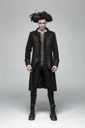  Steampunk Mid-length Coat Punk Rave WY-1000LCM/BK -  