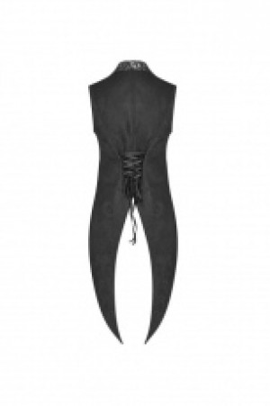  Gothic Swallow Tail Vest Punk Rave WY-1001MJM/BK -  