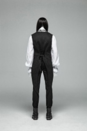  Gothic Swallow Tail Vest Punk Rave WY-1001MJM/BK -  